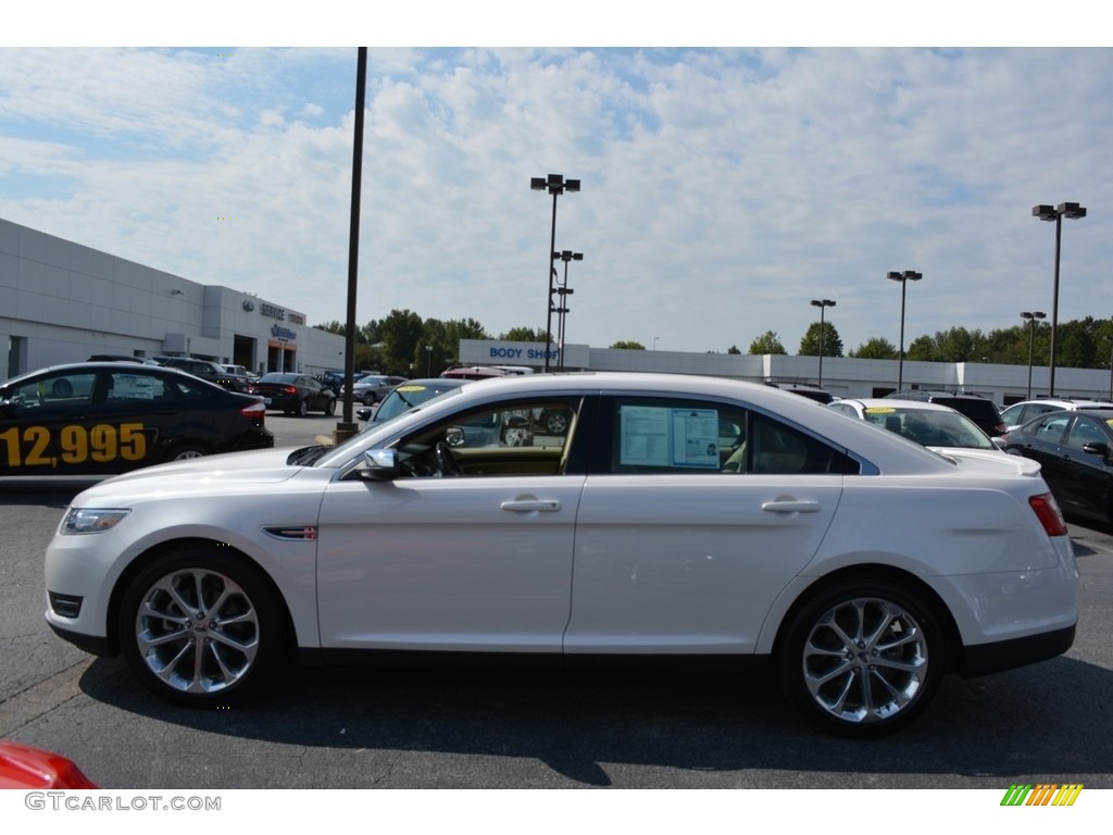 2015 Taurus Limited - White Platinum Metallic / Dune photo #6