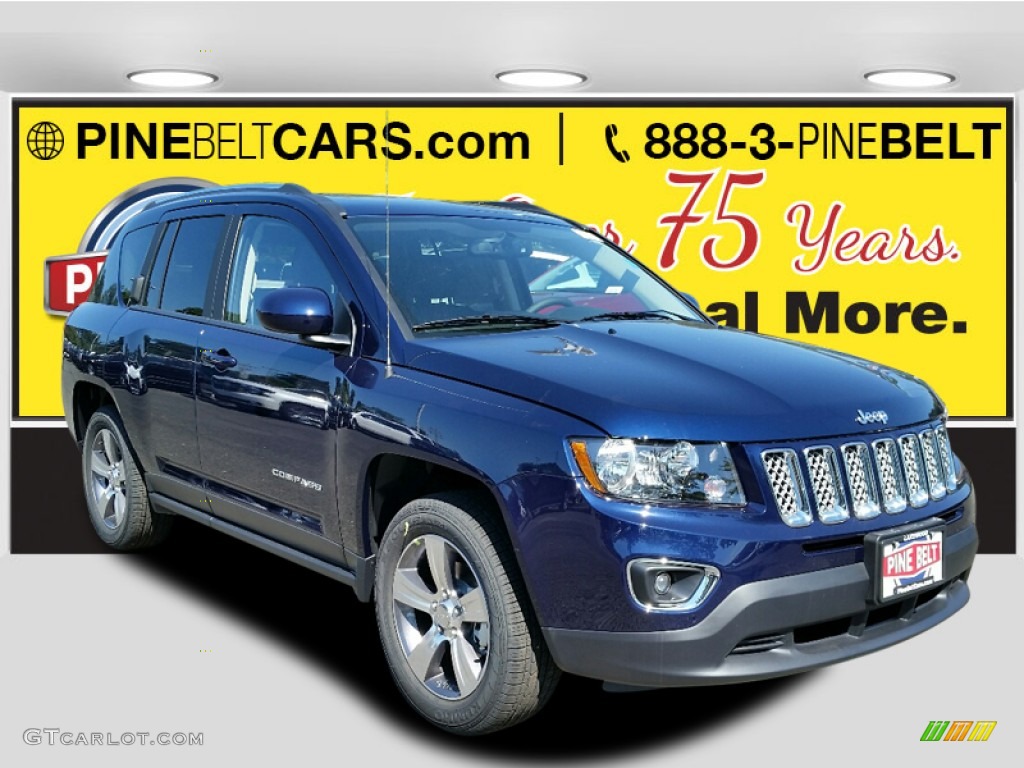 2017 Compass Latitude 4x4 - True Blue Pearl / Dark Slate Gray photo #1