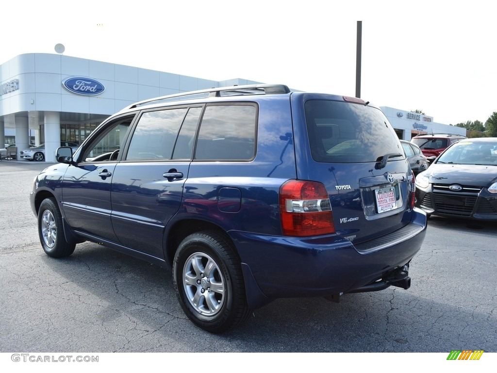 2005 Highlander V6 4WD - Indigo Ink Pearl / Ivory photo #5