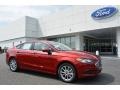 2017 Ruby Red Ford Fusion SE  photo #1