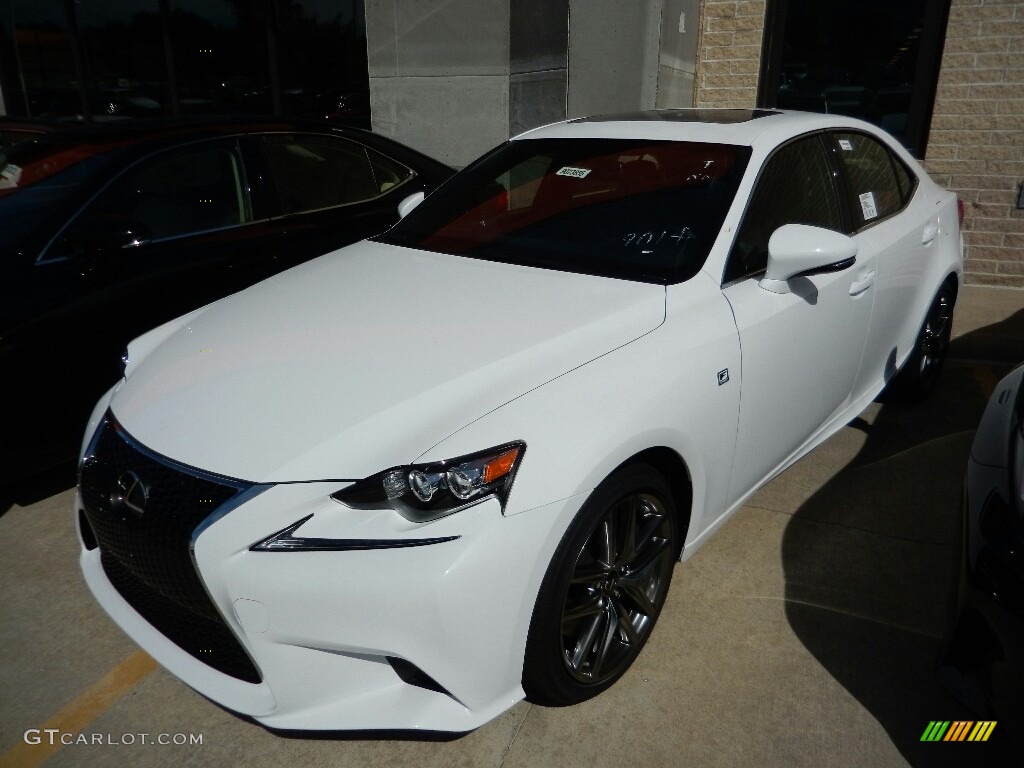 2016 IS 300 F Sport AWD - Ultra White / Rioja Red photo #1