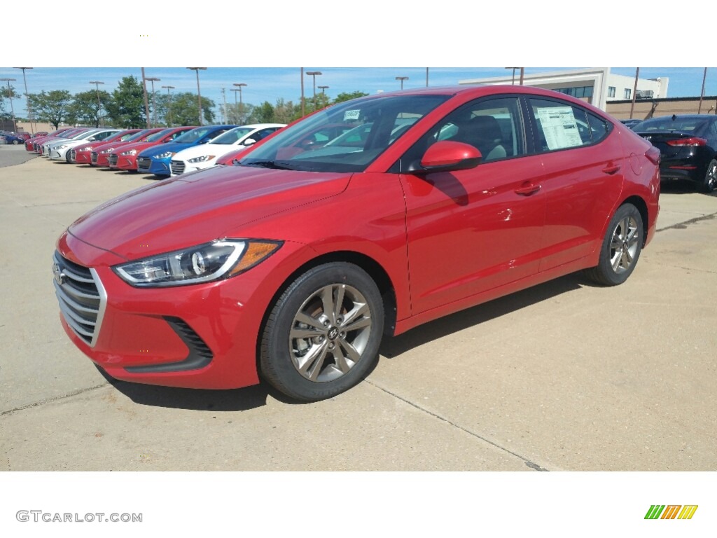 2017 Elantra SE - Red / Gray photo #1