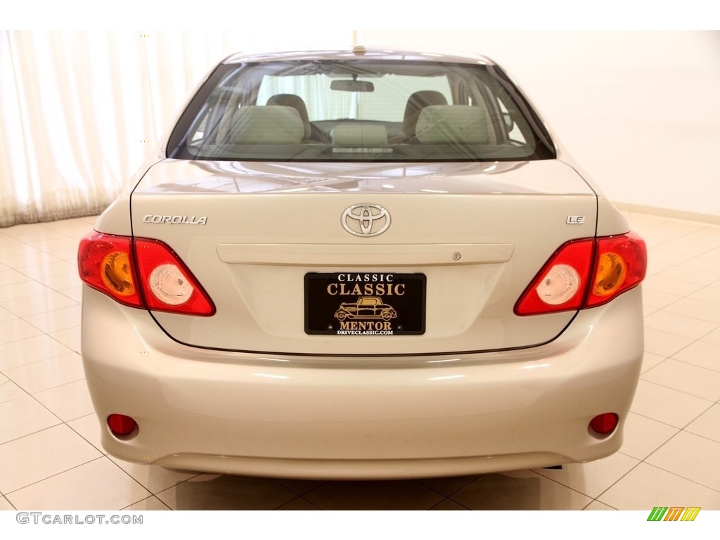 2010 Corolla LE - Desert Sand Metallic / Bisque photo #15