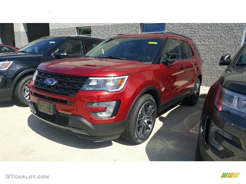 2017 Explorer Sport 4WD - Ruby Red / Ebony Black photo #1