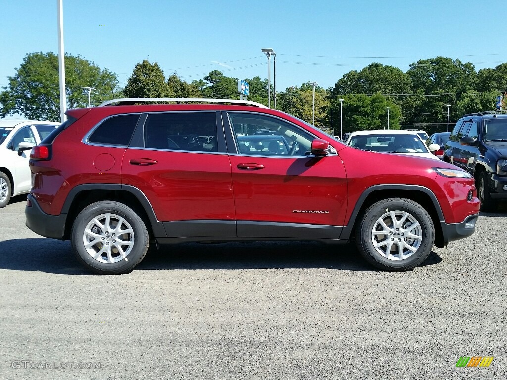 Deep Cherry Red Crystal Pearl 2017 Jeep Cherokee Latitude 4x4 Exterior Photo #115725847