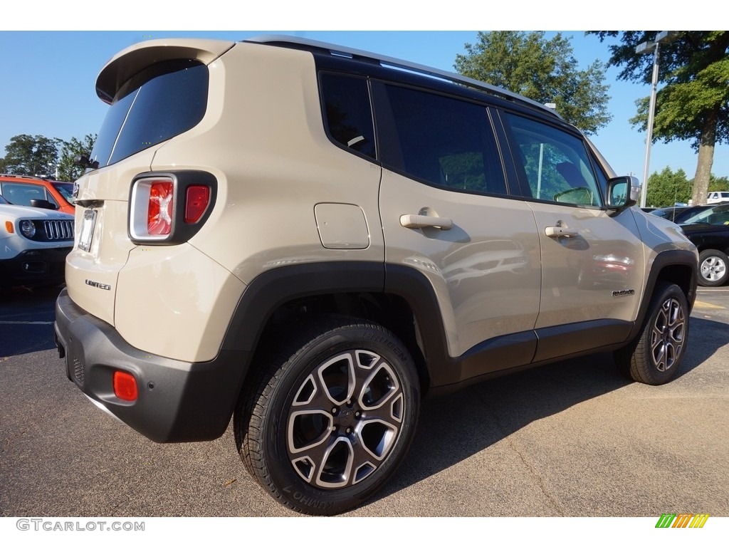 2016 Renegade Limited 4x4 - Mojave Sand / Bark Brown/Ski Grey photo #3