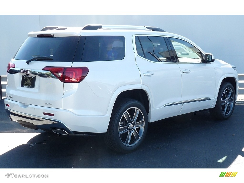 2017 Acadia Denali AWD - White Frost Tricoat / Cocoa/Shale photo #2