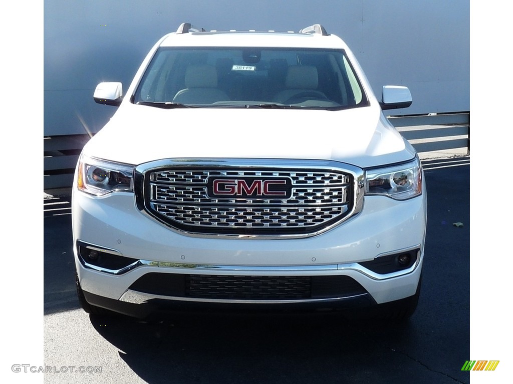 White Frost Tricoat 2017 GMC Acadia Denali AWD Exterior Photo #115727101