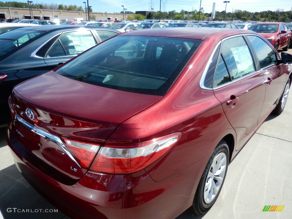 2017 Camry LE - Ruby Flare Pearl / Black photo #2