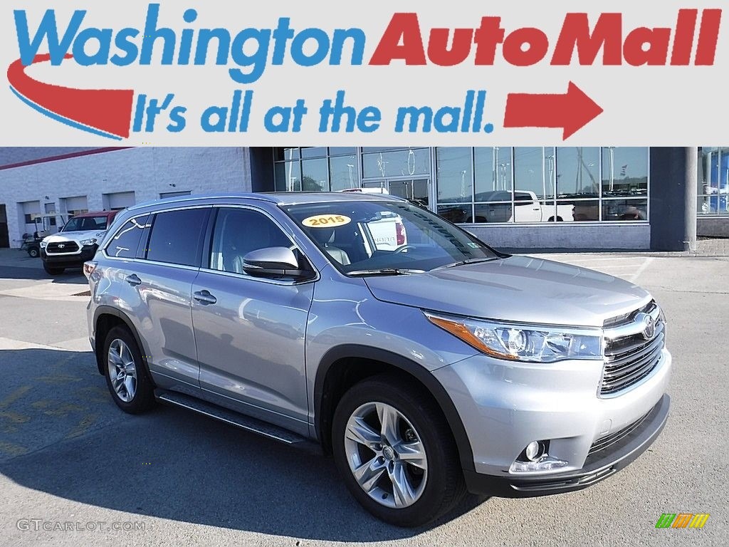 2015 Highlander Limited AWD - Silver Sky Metallic / Black photo #1