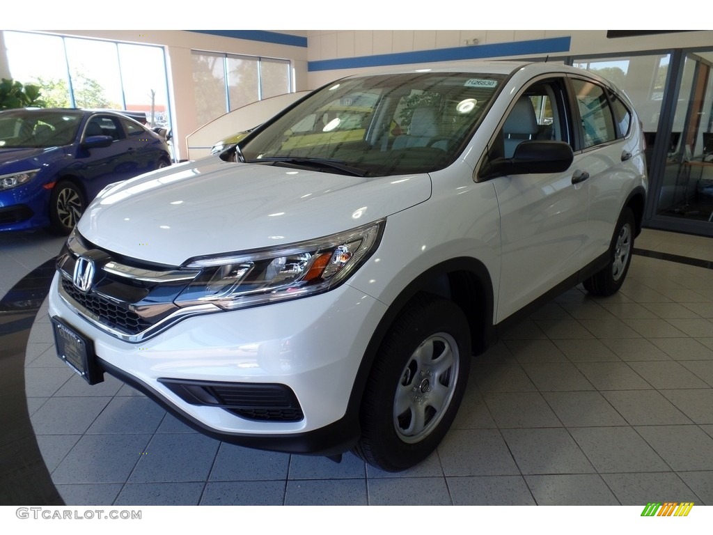 2016 CR-V LX AWD - White Diamond Pearl / Beige photo #1