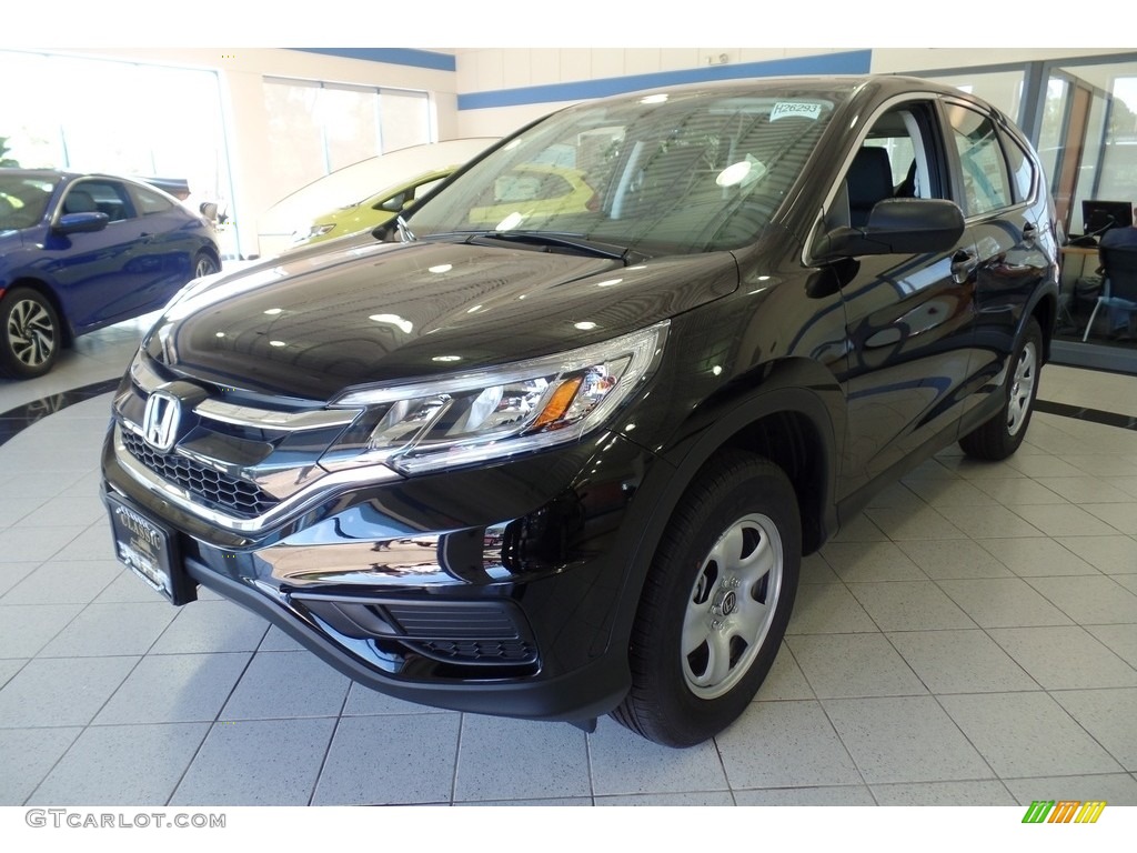 2016 CR-V LX AWD - Crystal Black Pearl / Black photo #1