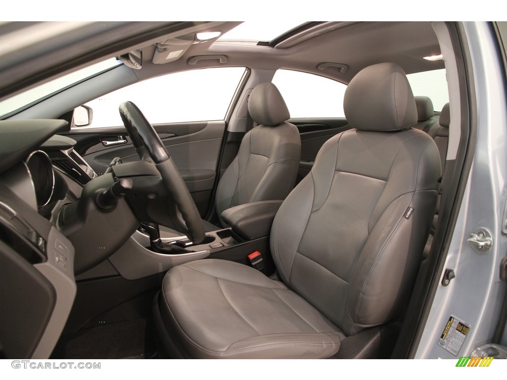 2011 Sonata SE - Iridescent Silver Blue Metallic / Gray photo #5