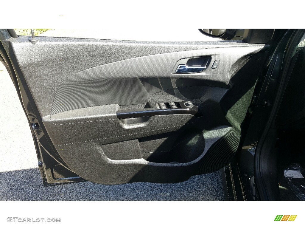 2017 Chevrolet Sonic Premier Sedan Jet Black Door Panel Photo #115730710