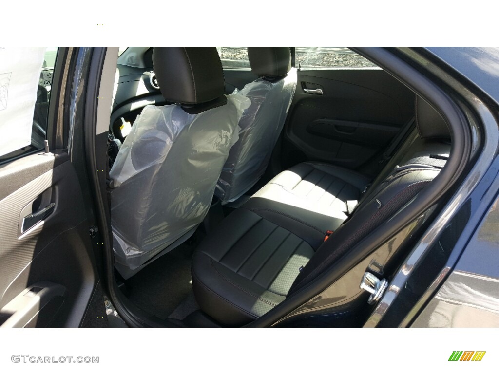 Jet Black Interior 2017 Chevrolet Sonic Premier Sedan Photo #115730767