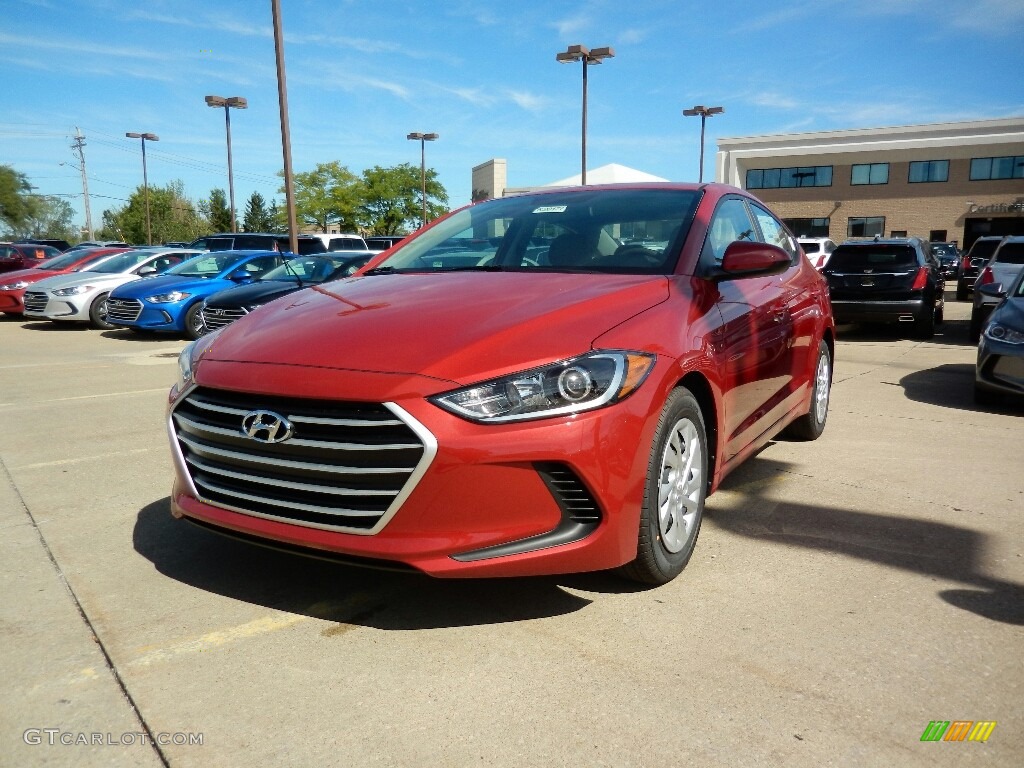 2017 Elantra SE - Red / Gray photo #1