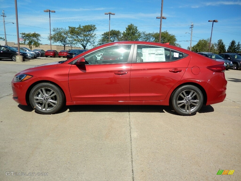 2017 Elantra SE - Red / Gray photo #2