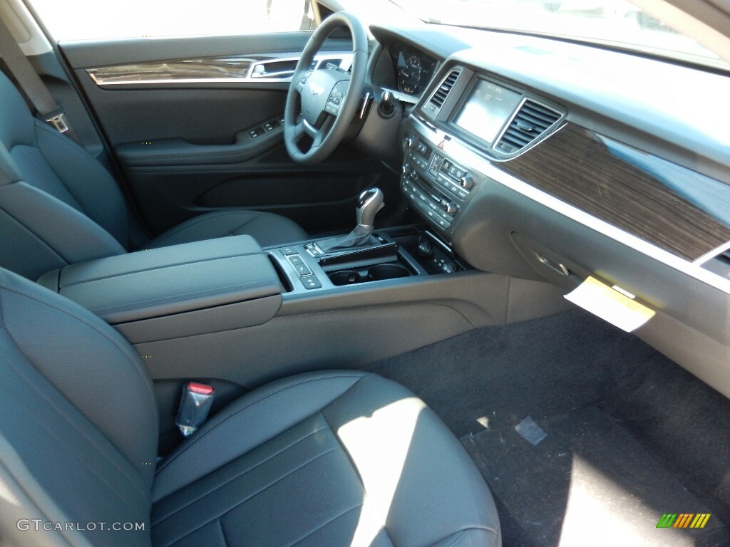 Black Monotone Interior 2017 Hyundai Genesis G80 AWD Photo #115733686