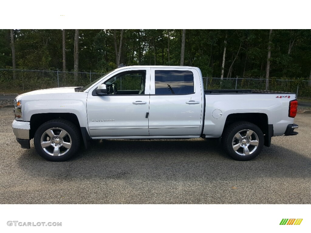 Silver Ice Metallic 2017 Chevrolet Silverado 1500 LT Crew Cab 4x4 Exterior Photo #115733786