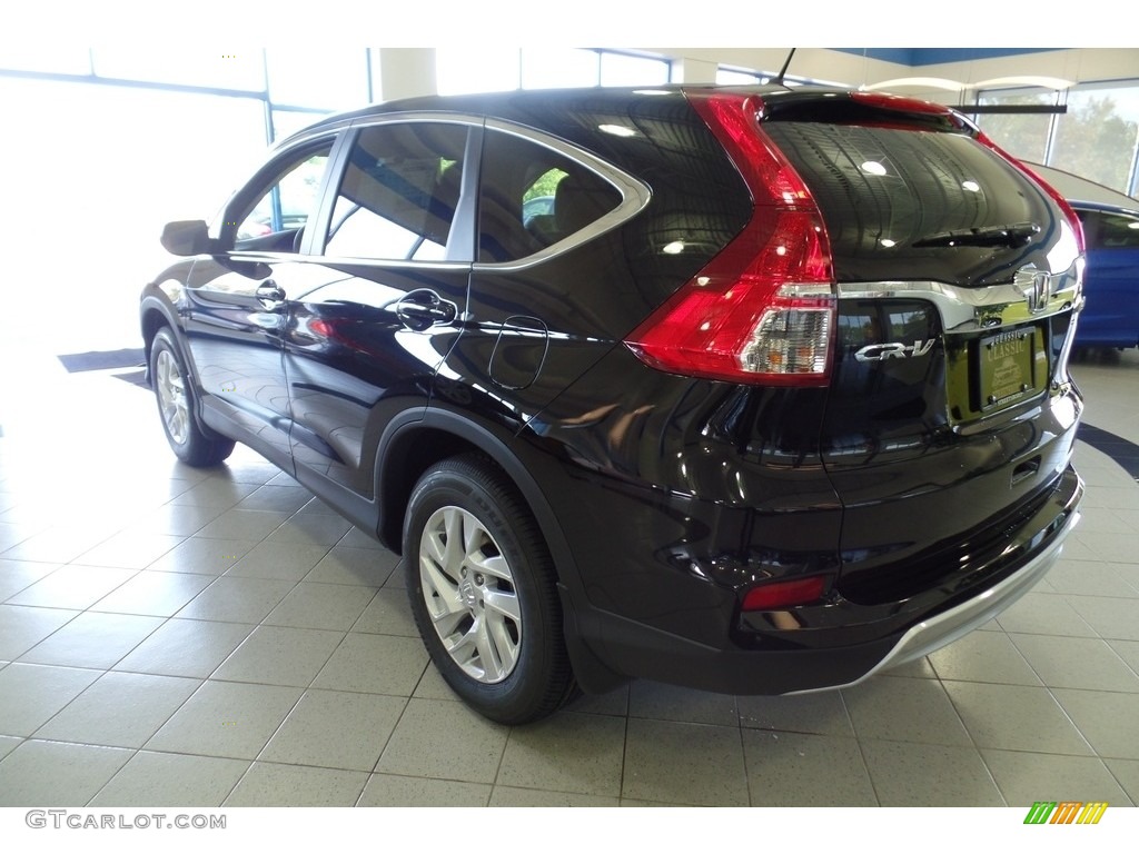 2016 CR-V EX AWD - Crystal Black Pearl / Black photo #2