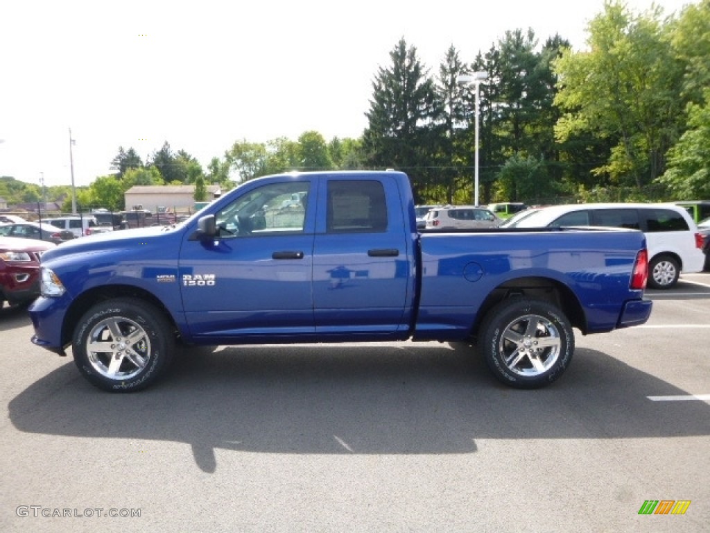 Blue Streak Pearl 2017 Ram 1500 Express Quad Cab 4x4 Exterior Photo #115735966