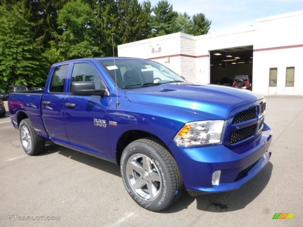 2017 1500 Express Quad Cab 4x4 - Blue Streak Pearl / Black/Diesel Gray photo #12