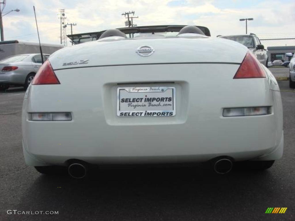 2005 350Z Touring Roadster - Pikes Peak White Pearl / Frost photo #3