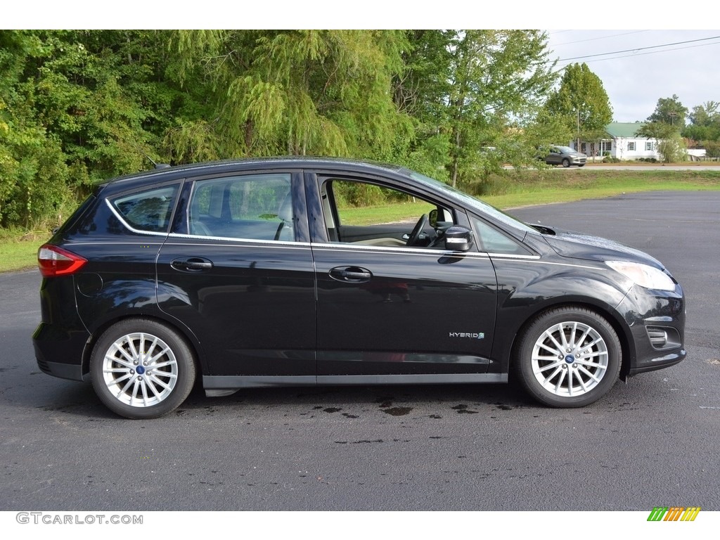 2015 C-Max Hybrid SEL - Tuxedo Black Metallic / Medium Light Stone photo #2