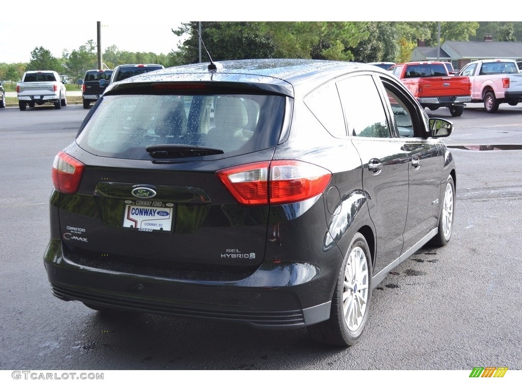 2015 C-Max Hybrid SEL - Tuxedo Black Metallic / Medium Light Stone photo #3