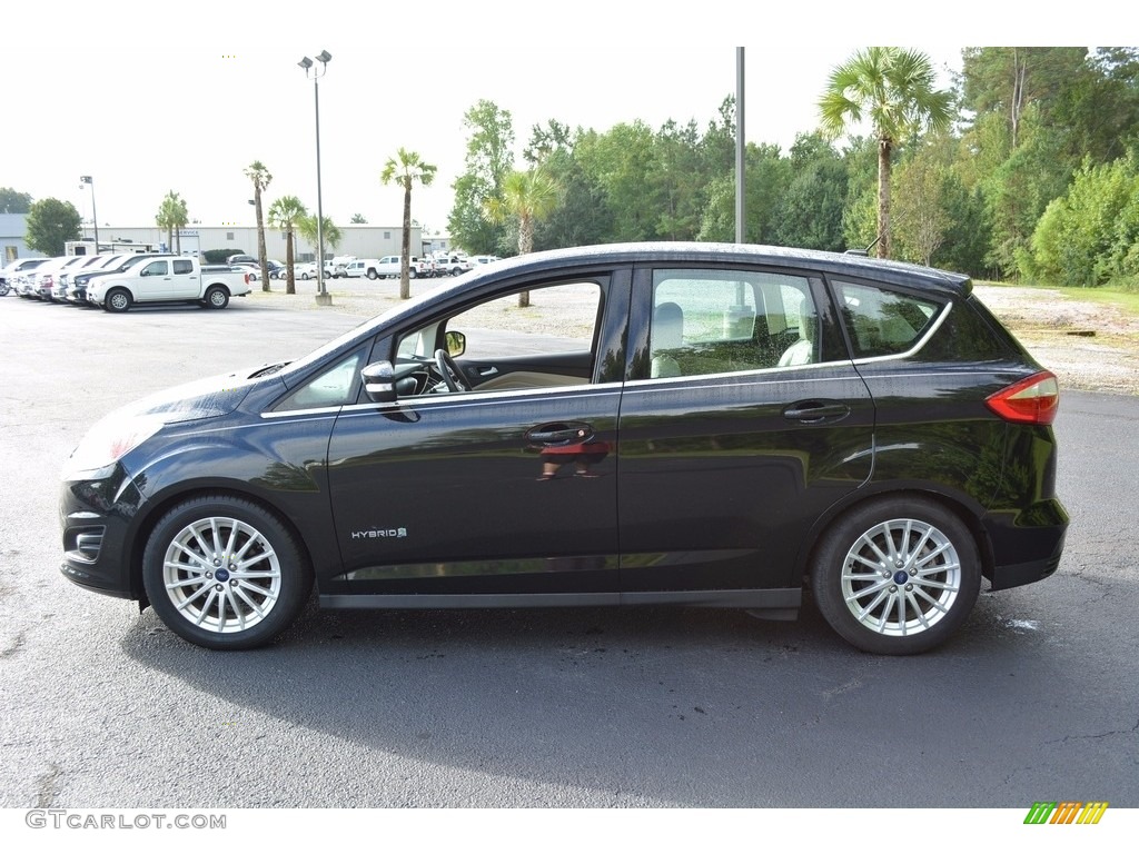 2015 C-Max Hybrid SEL - Tuxedo Black Metallic / Medium Light Stone photo #9