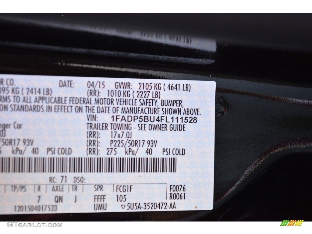 2015 C-Max Hybrid SEL - Tuxedo Black Metallic / Medium Light Stone photo #13