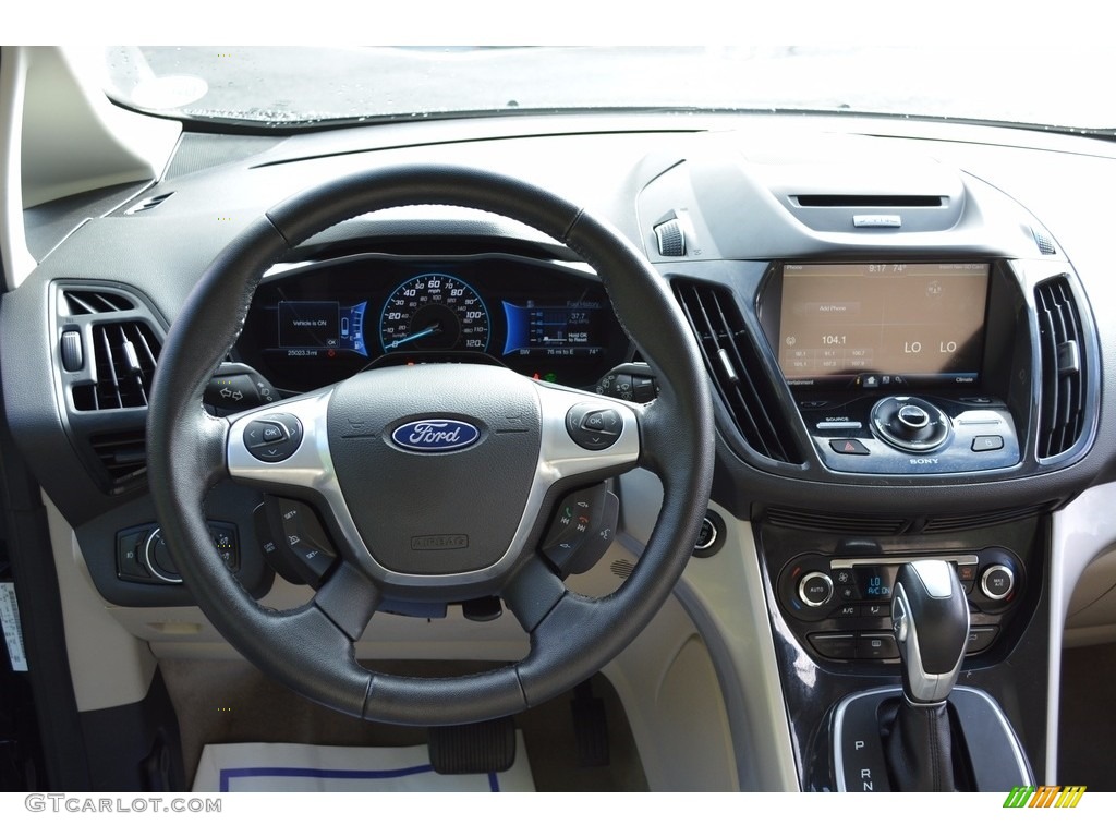 2015 C-Max Hybrid SEL - Tuxedo Black Metallic / Medium Light Stone photo #31