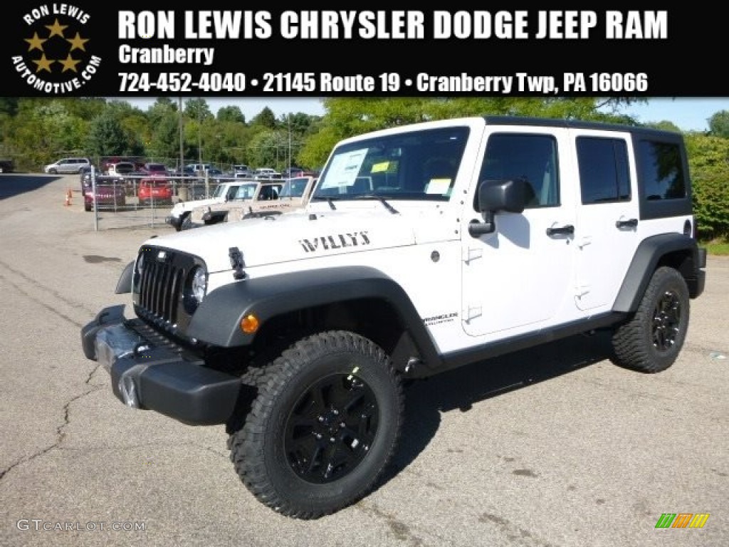 2016 Wrangler Unlimited Sport 4x4 - Bright White / Black photo #1