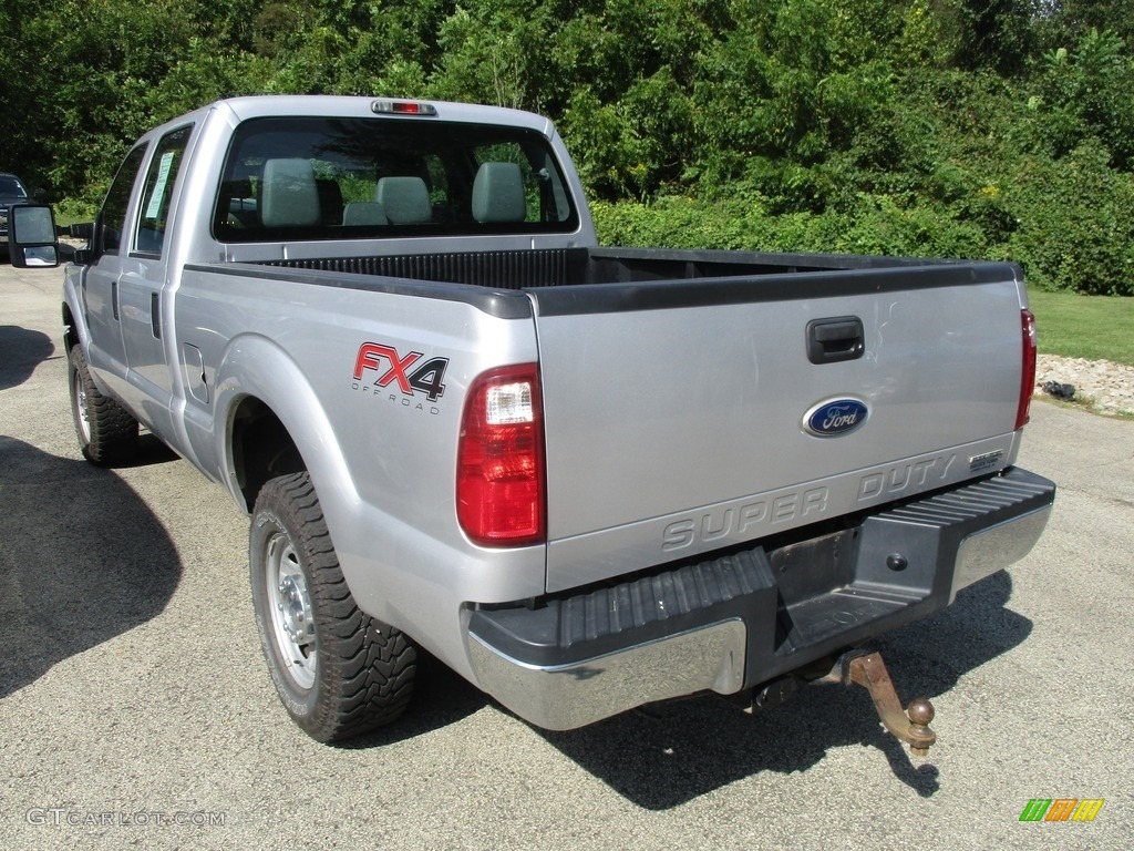 2012 F250 Super Duty XL Crew Cab 4x4 - Ingot Silver Metallic / Steel photo #5