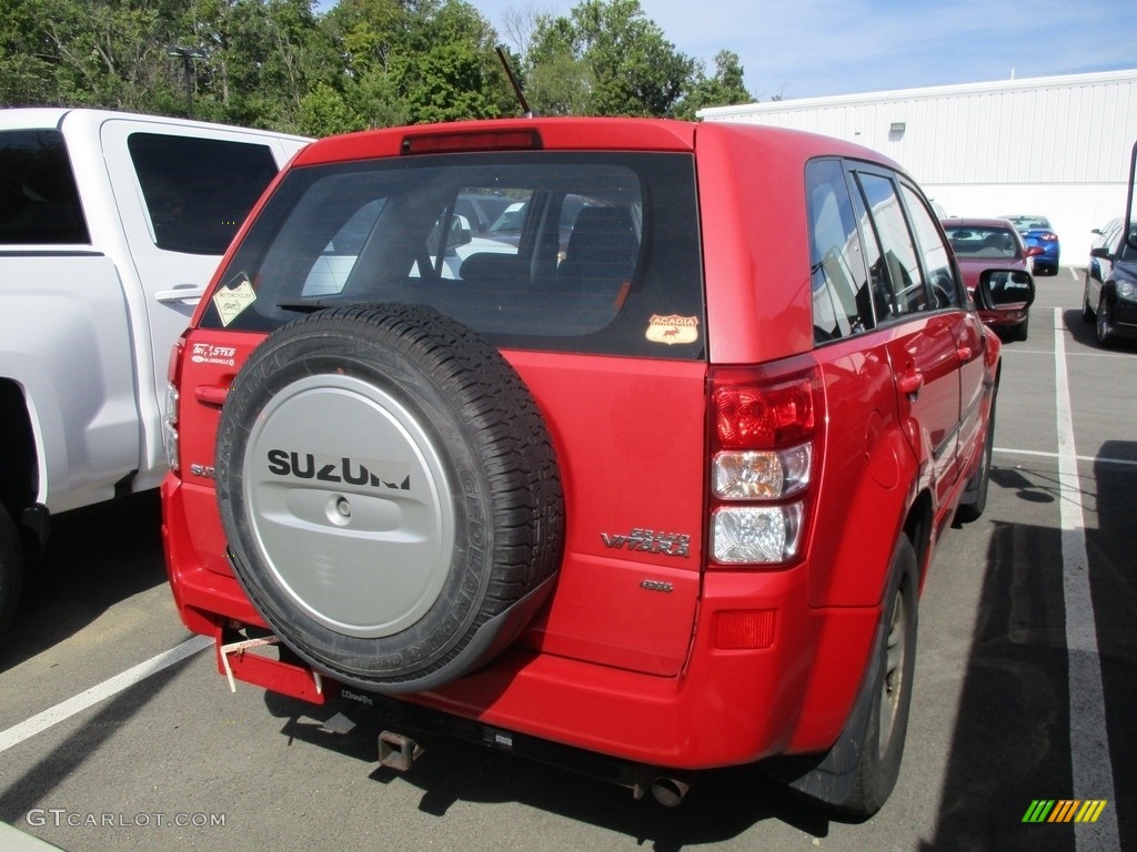 2006 Grand Vitara 4x4 - Racy Red / Black photo #4