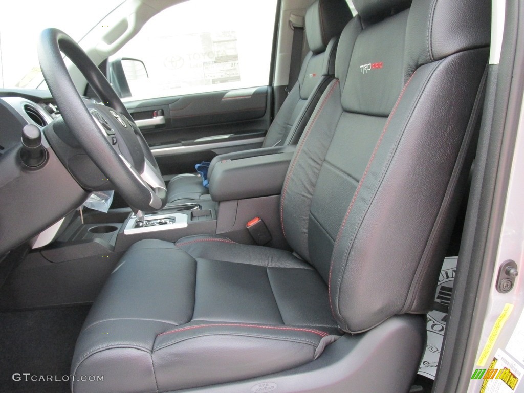 Black Interior 2017 Toyota Tundra TRD PRO Double Cab 4x4 Photo #115741906