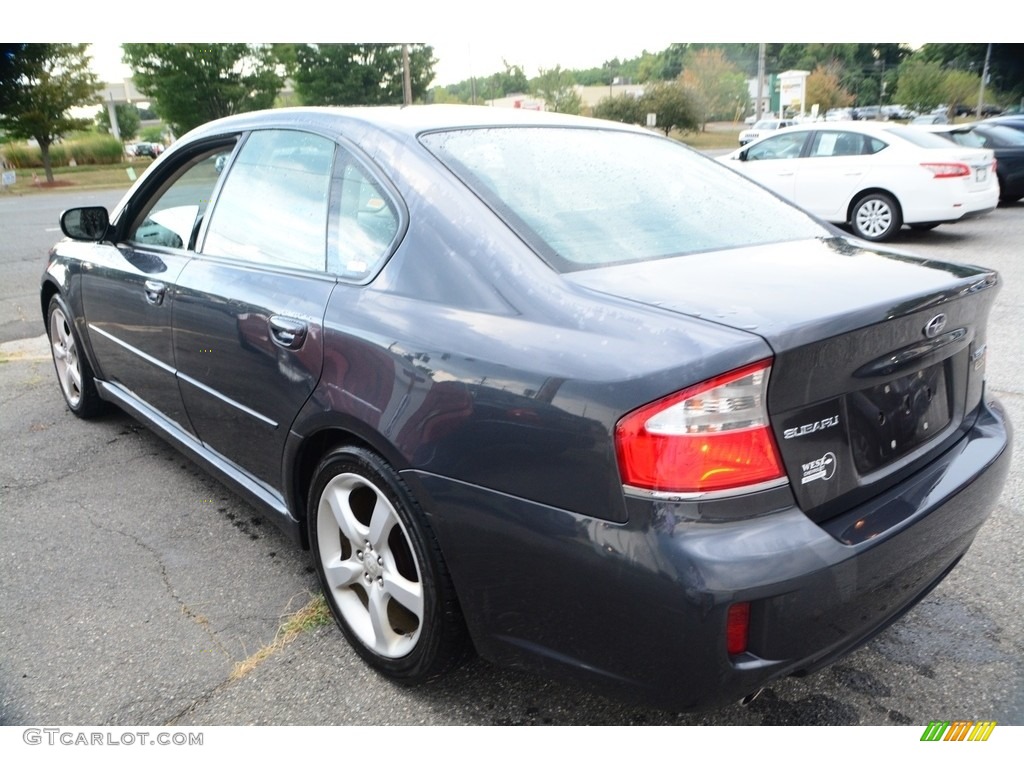 2008 Legacy 2.5i Limited Sedan - Diamond Gray Metallic / Off Black photo #10