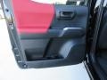 Black/Red 2017 Toyota Tacoma SR5 Double Cab Door Panel