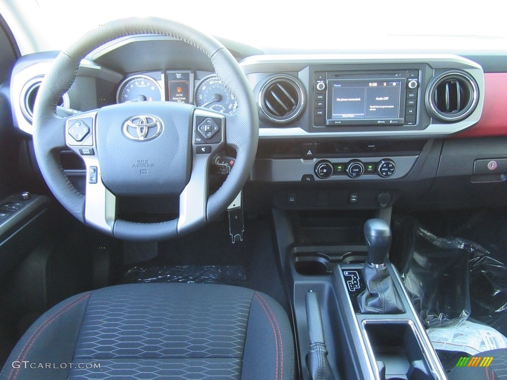 2017 Toyota Tacoma SR5 Double Cab Black/Red Dashboard Photo #115743181