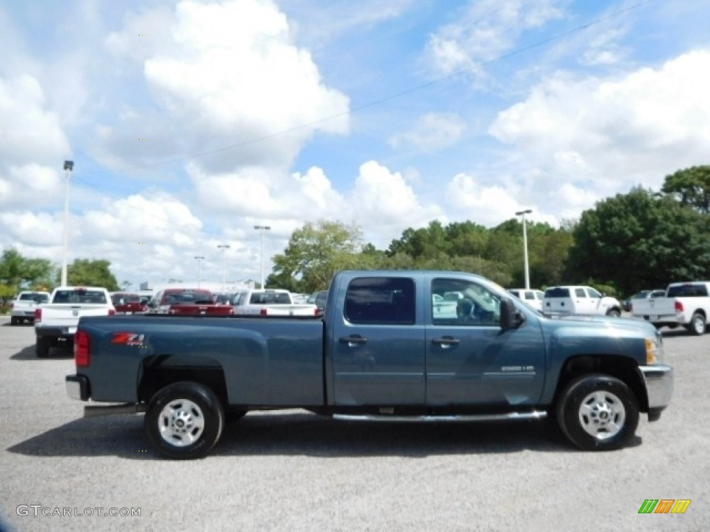 2013 Silverado 2500HD LT Crew Cab 4x4 - Blue Granite Metallic / Light Titanium/Dark Titanium photo #9