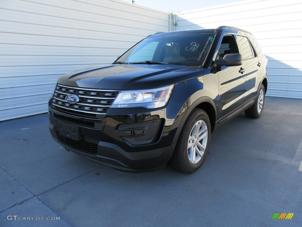 2017 Explorer FWD - Shadow Black / Medium Light Camel photo #7