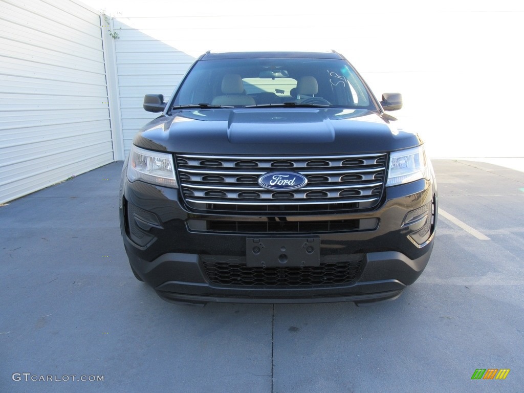 2017 Explorer FWD - Shadow Black / Medium Light Camel photo #8