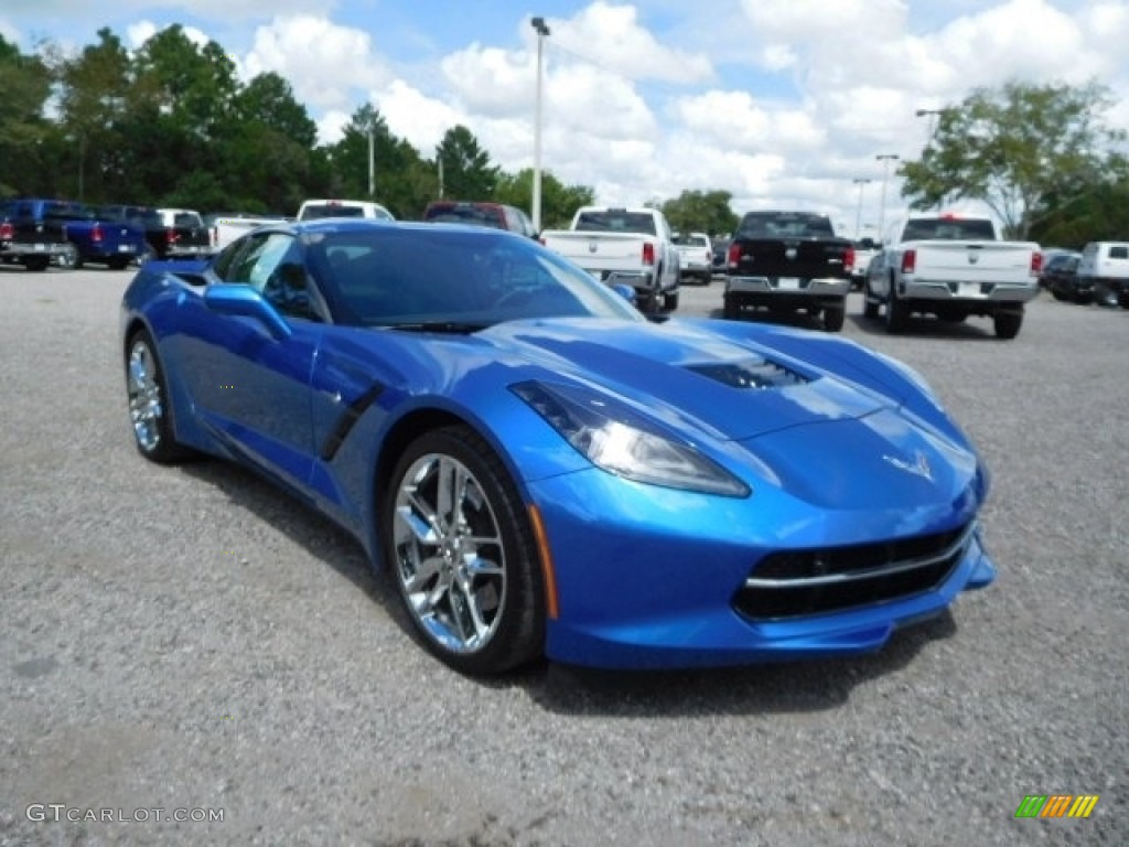 2016 Corvette Stingray Coupe - Laguna Blue Metallic / Gray photo #9