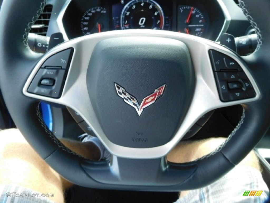 2016 Corvette Stingray Coupe - Laguna Blue Metallic / Gray photo #20