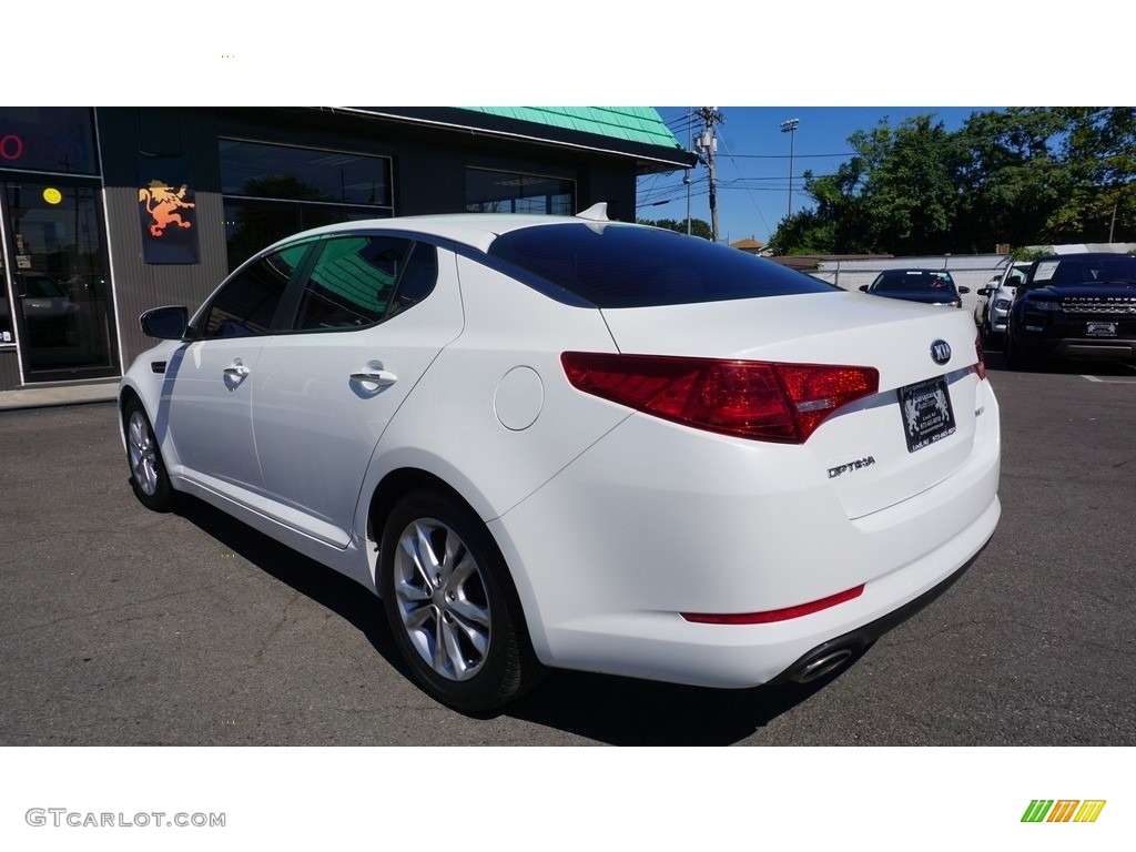 2013 Optima EX - Snow White Pearl / Gray photo #3