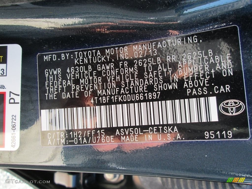 2013 Camry SE - Cosmic Gray Metallic / Black/Ash photo #29