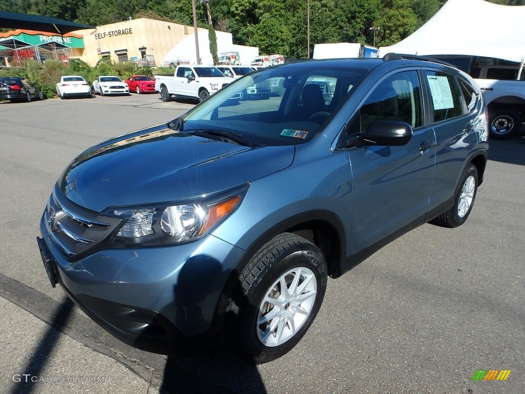 2013 CR-V LX AWD - Mountain Air Metallic / Black photo #7