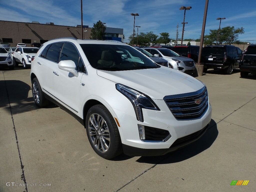 Crystal White Tricoat 2017 Cadillac XT5 Premium Luxury AWD Exterior Photo #115750807