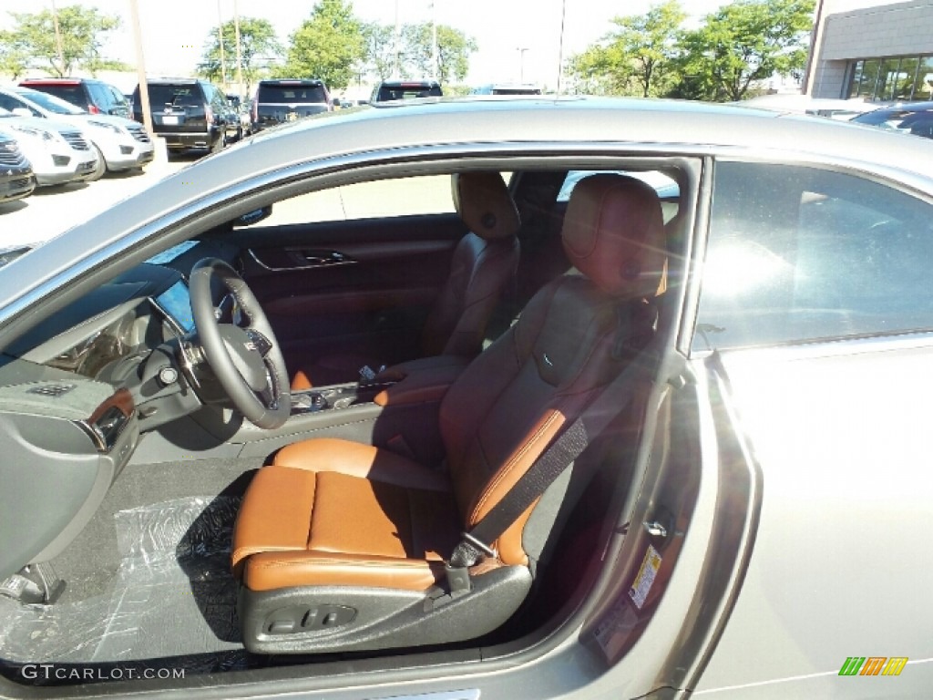 Kona Brown w/Jet Black Accents Interior 2017 Cadillac ATS Luxury AWD Photo #115751404