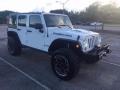 2016 Bright White Jeep Wrangler Unlimited Rubicon 4x4  photo #3